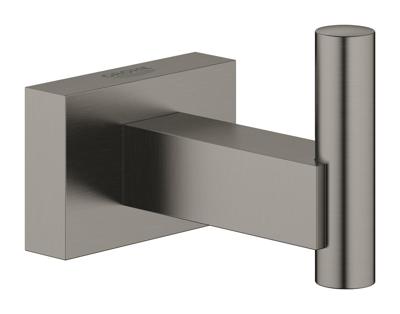 Haak GROHE Essentials Cube Hard Graphite Geborsteld