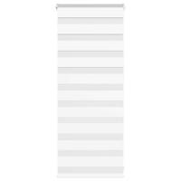 VidaXL Zebra rolgordijn 55x100 cm stofbreedte 50,9 cm polyester wit - thumbnail