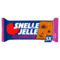 Snelle Jelle (Te) Krachtige Rozijnenkoek 5 Stuks 325 g bij Jumbo - thumbnail