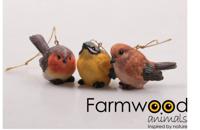 Farmwood Animals Hanger vogel polystone 5,6x3x4cm - thumbnail