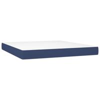 Boxspring met matras stof blauw 160x200 cm - thumbnail