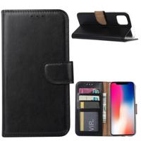 Apple iPhone 11 Pro Max Hoesje Zwart met Pasjeshouder - thumbnail