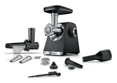 BOSCH Serie 6 MFWS650B Vleesmolen - 500 W - 3,5 kg/min - 3 Hakroosters - Zwart