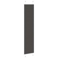 Pliss rolgordijn 50x200 cm stofbreedte 49,4 cm polyester zwart - thumbnail