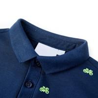 Kinderpoloshirt 140 marineblauw - thumbnail