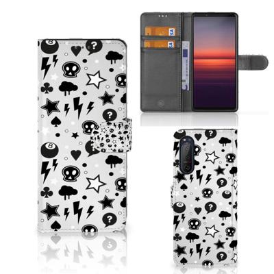 Telefoonhoesje met Naam Sony Xperia 5II Silver Punk