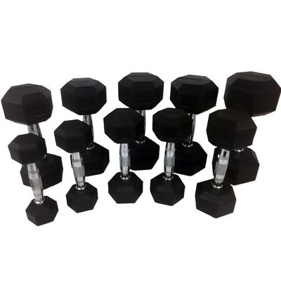 Tunturi Rubber Dumbbell Set | Dumbellset | 1-10 kg (10 sets - 1 t/m 10 kg)