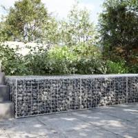 VidaXL Schanskorf 200x100x50 cm gegalvaniseerd ijzer zilverkleurig - thumbnail