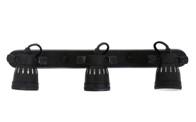 Opbouwspot Indigo Triple Antiek Zwart Opbouwspot Indigo Triple Antiek Zwart