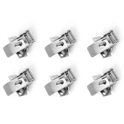 Set van 6 klemveren - Geschikt voor 30x120 cm LED Panelen - Plafondclips voor systeemplafond - Aluminium