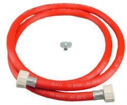 Vulslangset rood + 3/4 wartels recht compleet 150 cm Aqua Splash