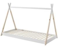 Vipack peuterbed tipi wit/hout - 70x140 cm - thumbnail
