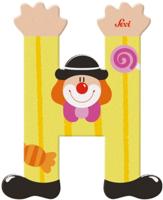 Sevi letter clown h: 10 cm (81744) - thumbnail
