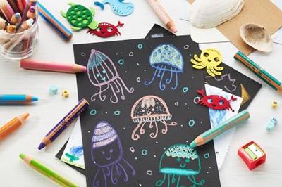 Kleurpotlood stabilo 880 woody 3 in 1 zilver | 5 stuks