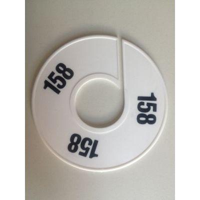 Maatring 11 cm wit/zwart 158