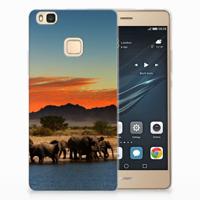 Huawei P9 Lite TPU Hoesje Olifanten - thumbnail