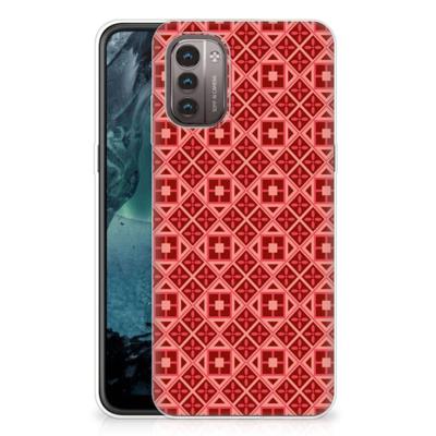 Nokia G21 | G11 | TPU bumper | Batik Rood Nokia G21 | G11 | TPU bumper | Batik Rood