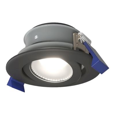 Lima LED inbouwspot - 4 Watt 345 Lumen - 6500K daglicht wit - GU10 - Dimbaar - Rond - Kantelbaar - IP65 Waterdicht - Zwart - Voor binnen, buiten en badkamer