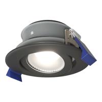 Lima LED inbouwspot - 4 Watt 345 Lumen - 6500K daglicht wit - GU10 - Dimbaar - Rond - Kantelbaar - IP65 Waterdicht - Zwart - Voor binnen, buiten en badkamer - thumbnail