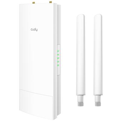 Cudy Outdoor AC1200 Gigabit draadloos toegangspunt, outdoor WiFi extender, IP65 waterbestendig, Gigabit RJ45, Beamforming, MU-MIMO, PoE adapter inbegrepen, AP1300-Outdoor