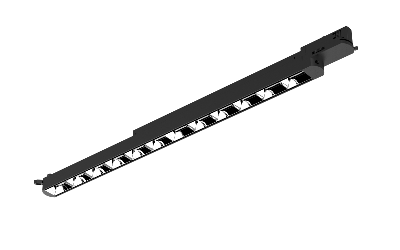 LED armatuur 16W 2700K 1600 lumen zwart 650mm voor spanningsrail dimbaar Nieuw