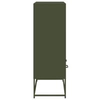 Dressoir 68,5x39x111,5 cm koudgewalst staal olijfgroen - thumbnail