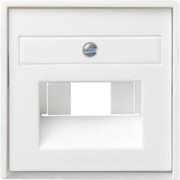 Gira inzetplaat 2xMJ UAE wit mat 027027 - thumbnail