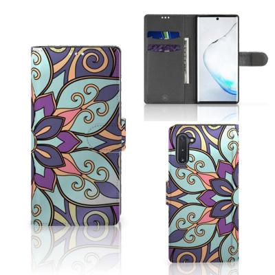 Samsung Galaxy Note 10 Hoesje Purple Flower Samsung Galaxy Note 10 Hoesje Purple Flower