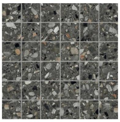 Medley terrazzo Antracite mozaiek 5x5 op net van 30x30