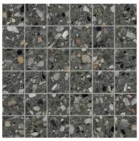 Medley terrazzo Antracite mozaiek 5x5 op net van 30x30 - thumbnail