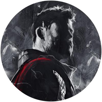 Noordwand Komar Dots Behangcirkel Marvel - Avengers - Painting Thor - DD1-048