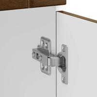 Keuken onderkast Lucca bewerkt hout bruin eikenkleur - thumbnail