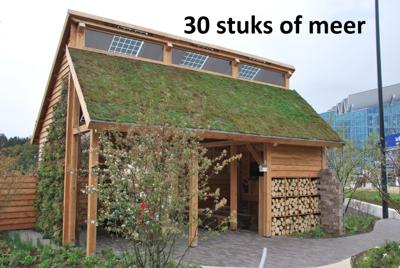 Minimaal 30 stuks! Sedummixmat T Compleet (incl. drainage type 11c & daktuinsubstraat) per 1.2 m2 max. 45 graden - Sempergreen