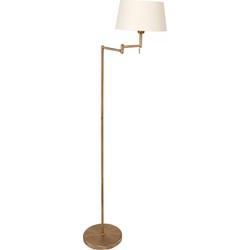 Steinhauer VloerlampMexlite 154cm bronsbruin met witte kap - 5894BR