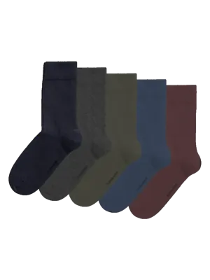 Bjorn Borg 5-paar - heren sokken - Combi - Essential - Katoenen mannen kousen - Voordeelverpakking