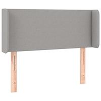 Hoofdbord LED 83x16x78/88 cm stof lichtgrijs - thumbnail