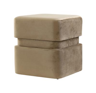 Light & Living Light&living Poef 40x40x42,5 cm PIAZZA velvet bruin