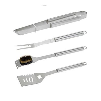 BARBECUEGEREEDSCHAPSET RVS 4 DLG, IN ALUMINIUM KOFFER 46X16X8CM