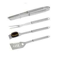 BARBECUEGEREEDSCHAPSET RVS 4 DLG, IN ALUMINIUM KOFFER 46X16X8CM - thumbnail