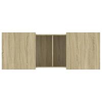 Salontafel 100x55x40 cm bewerkt hout sonoma eikenkleurig - thumbnail