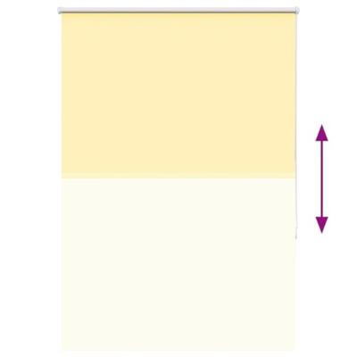 VidaXL Rolgordijn verduisterend 110x130 cm stofbreedte 105,7 cm geel