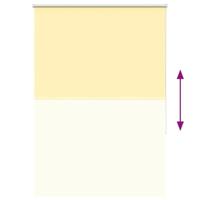 VidaXL Rolgordijn verduisterend 110x130 cm stofbreedte 105,7 cm geel - thumbnail