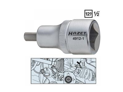 HAZET Spreider 4912-1 · 1/2 inch (12,5 mm) vierkant hol · Tapprofiel massief · SW voor tapprofiel 5,5 x 8 mm