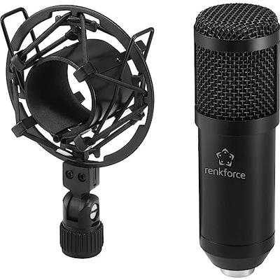 Renkforce RF-MIC-510 USB-microfoon Statief Zendmethode:USB Incl. koffer, Incl. shockmount, Incl. windkap, Incl. kabel, Incl. microfoonstatief USB USB