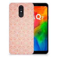 LG Q7 | TPU bumper | Pattern Orange - thumbnail