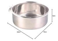 TRIXIE VOERBAK MET SCHROEFBEVESTIGING RVS 900 ML 14 CM - thumbnail