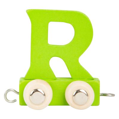Small Foot - houten lettertrein groen - r - 12 stuks Small Foot - houten lettertrein groen - r - 12 stuks