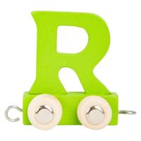 Small Foot - houten lettertrein groen - r - 12 stuks - thumbnail