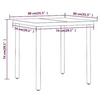 5-delige Tuinset grijs en zwart - thumbnail