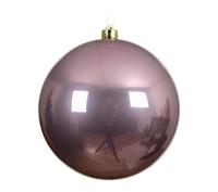 Kerstbal kunststof d20 cm pink Decoris - Decoris - thumbnail